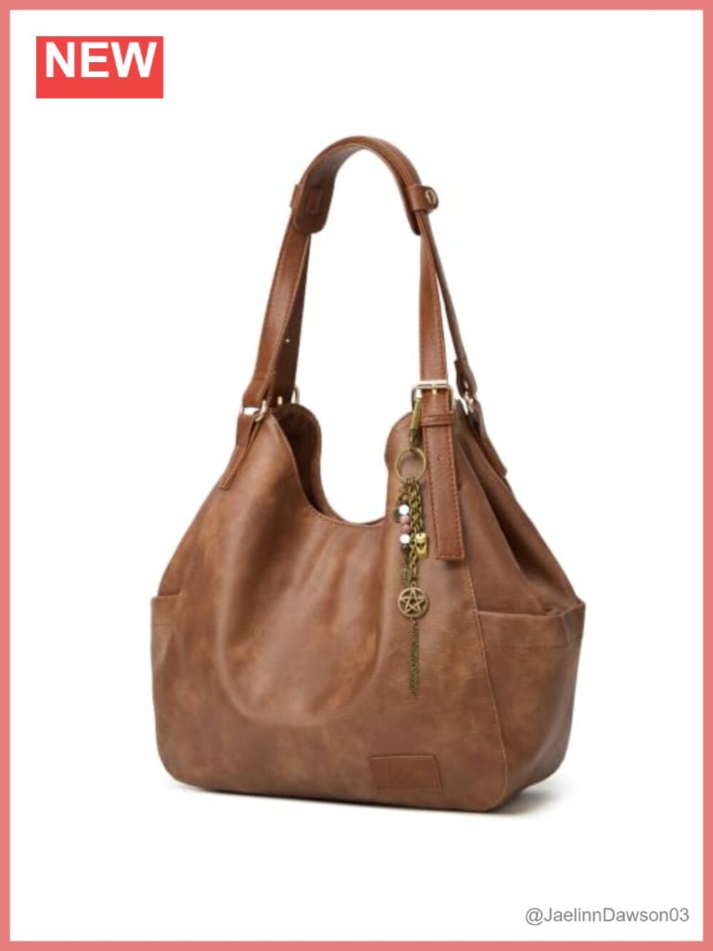 Canvas Hobo Purse Multi Pocket Tote Shopper Shoulder Bag Top Handle Handbag